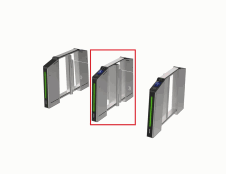 Barrera batiente inteligente QR/tarjeta/reconocimiento facial parte medio DS-K3B631TX-M/DPiQL